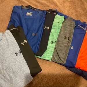 Under Armour Men's Short Sleeve Tees - Blue, Black, Green, Gray, Orange